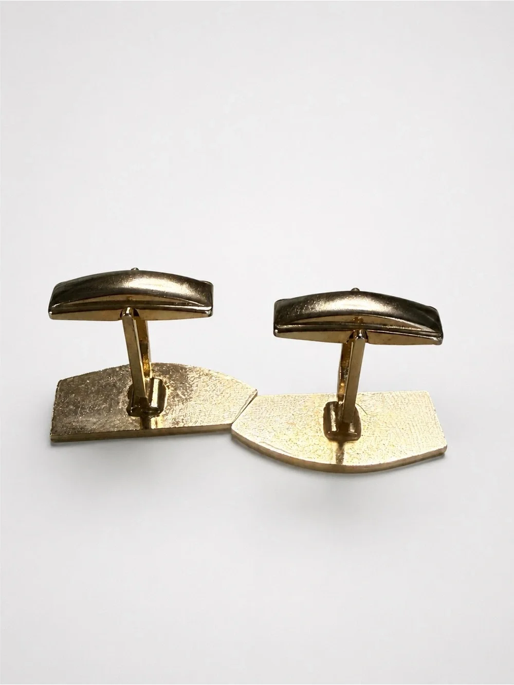 Men's Gold-Tone Geometric Cufflinks